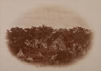 [SOULE, William S. (1836-1908), photographer]. Photograph of an Indian encampment near the Canadian River, Indian Territory. Ca 1868.