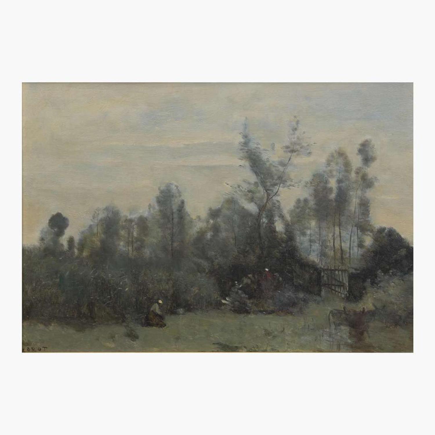 Jean-Baptiste-Camille Corot (French, 1796–1875) Paysannes à la Cueillette