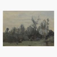 Jean-Baptiste-Camille Corot (French, 1796–1875) Paysannes à la Cueillette
