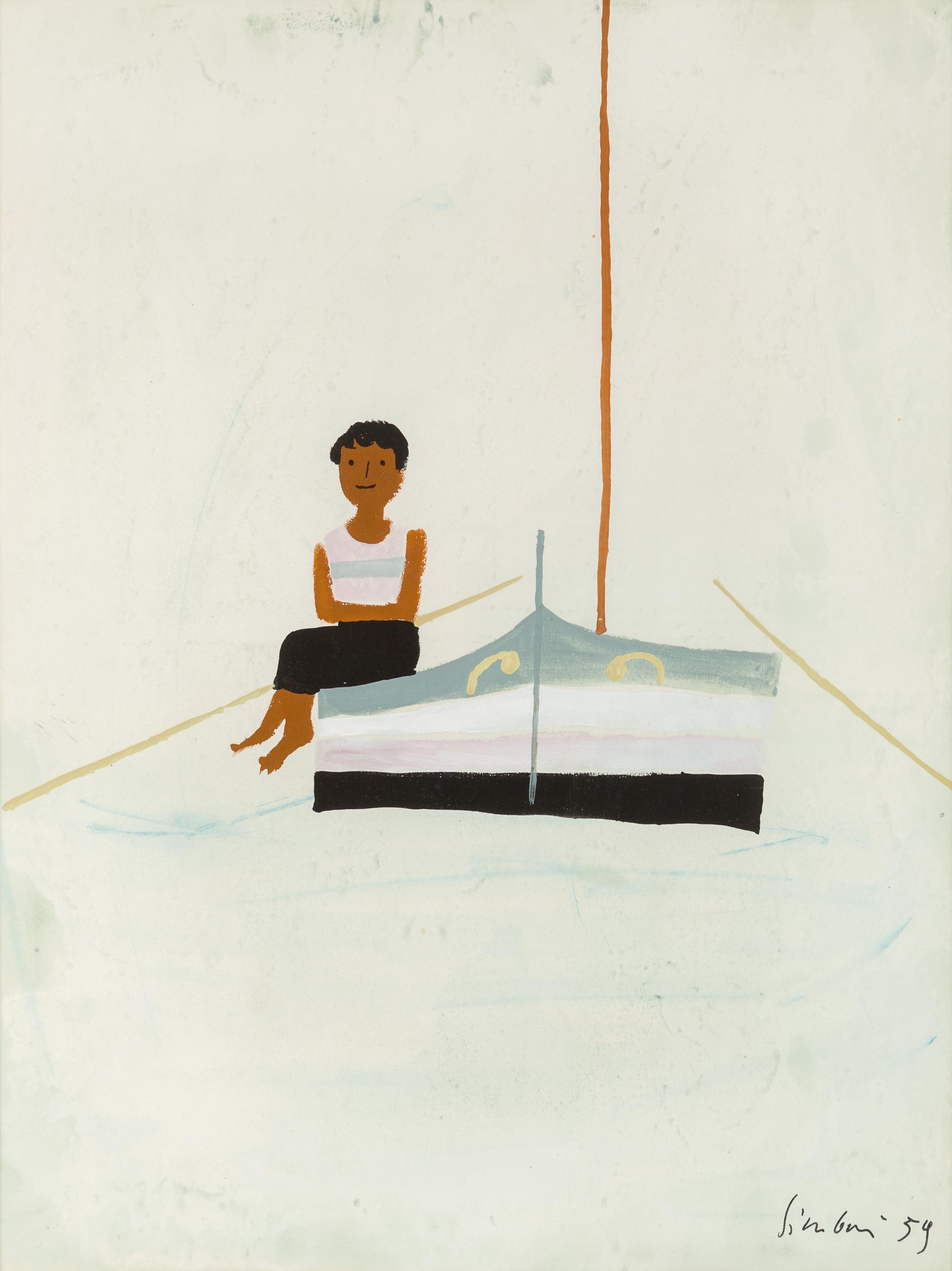 Untitled (Woman Sitting on Boat)