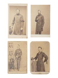 [LINCOLN FUNERAL]. A group of 12 CDVs featuring generals and other high ranking officers wearing Lincoln mourning badges and bands. Incl. Generals GRANT, LOGAN, EKIN, & MCLAUGHLIN.