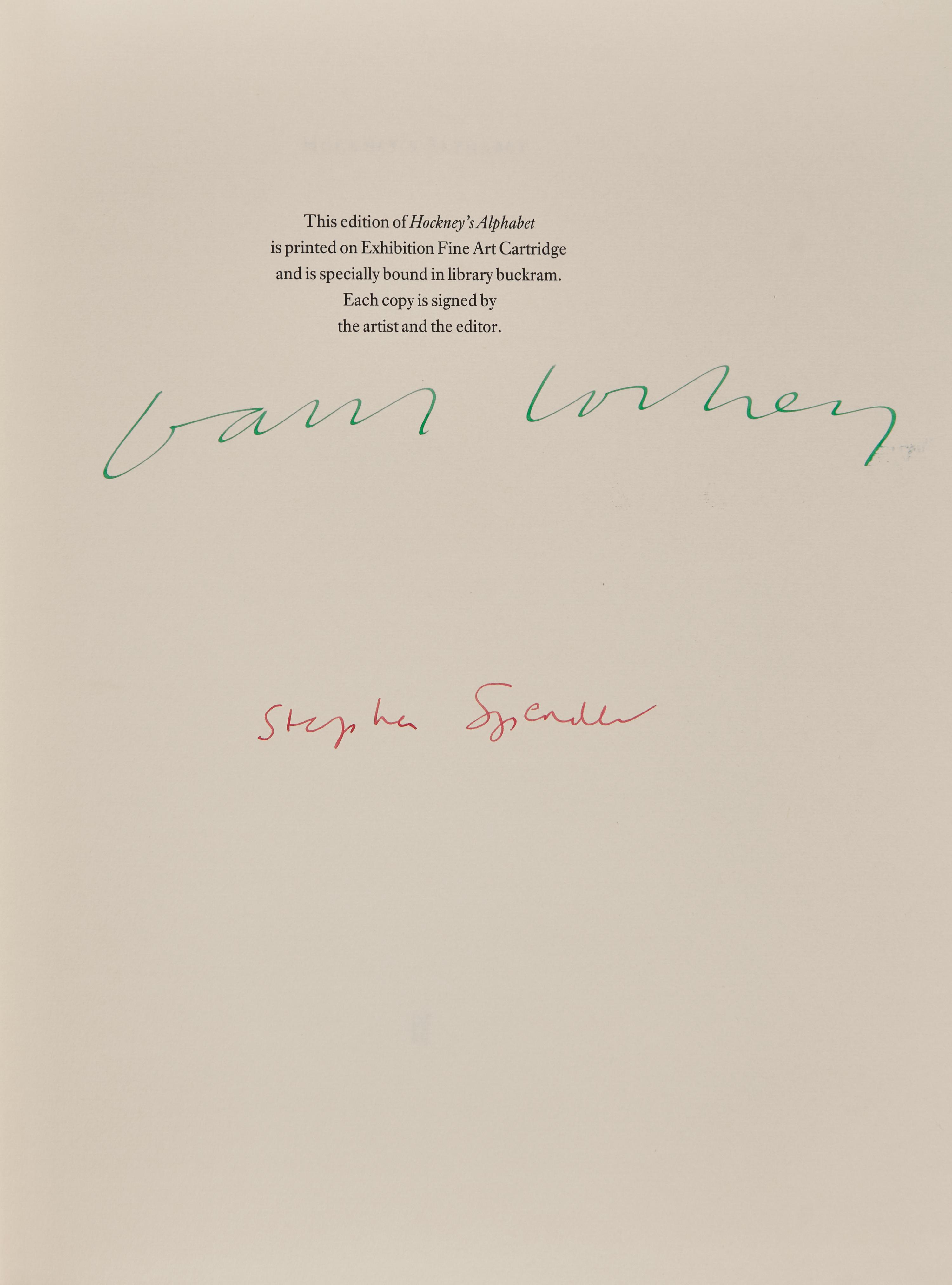 [Art] Hockney, David, and Stephen Spender, et al. Hockney's Alphabet