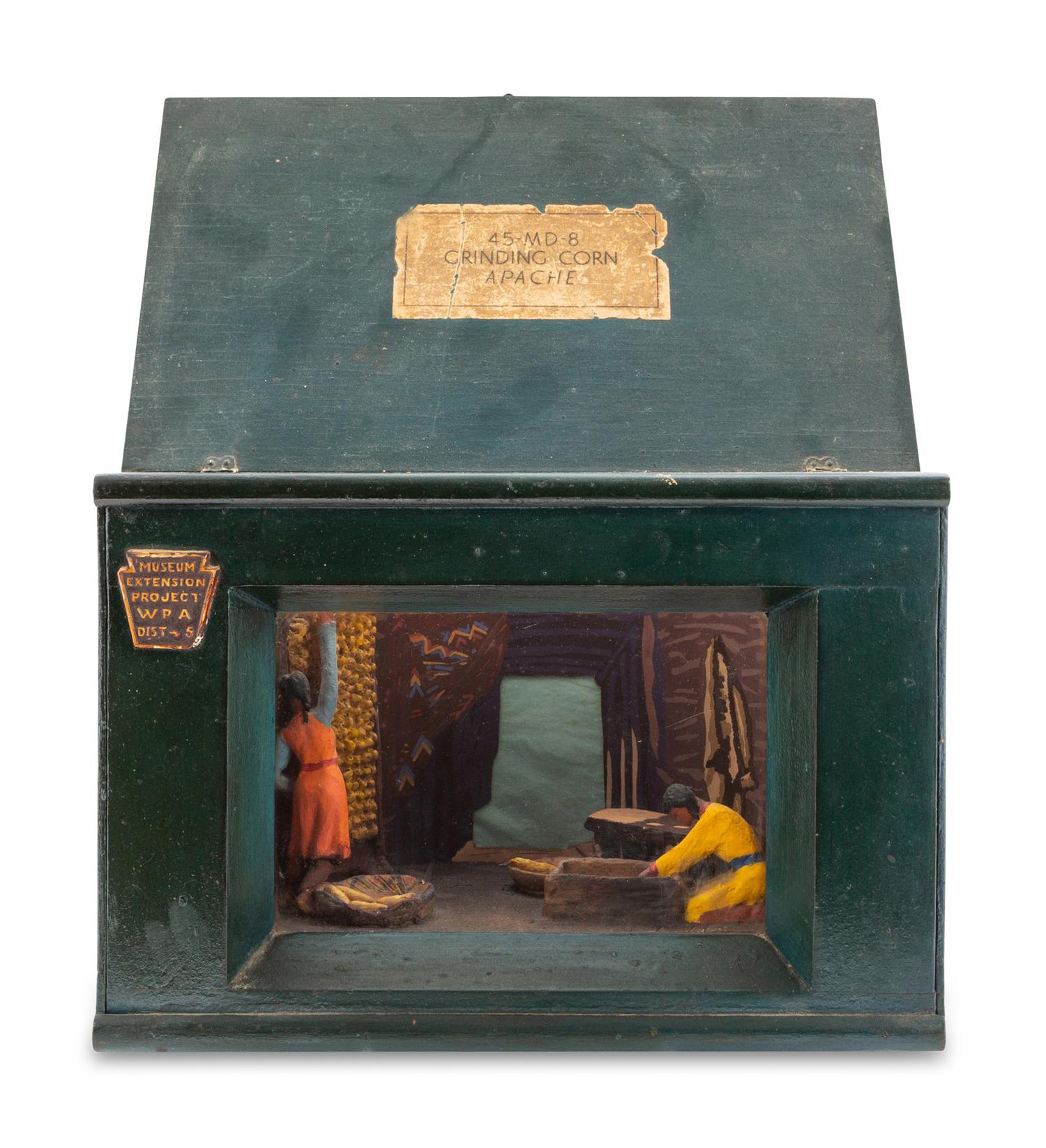 A Group of Three WPA American Indian Dioramas