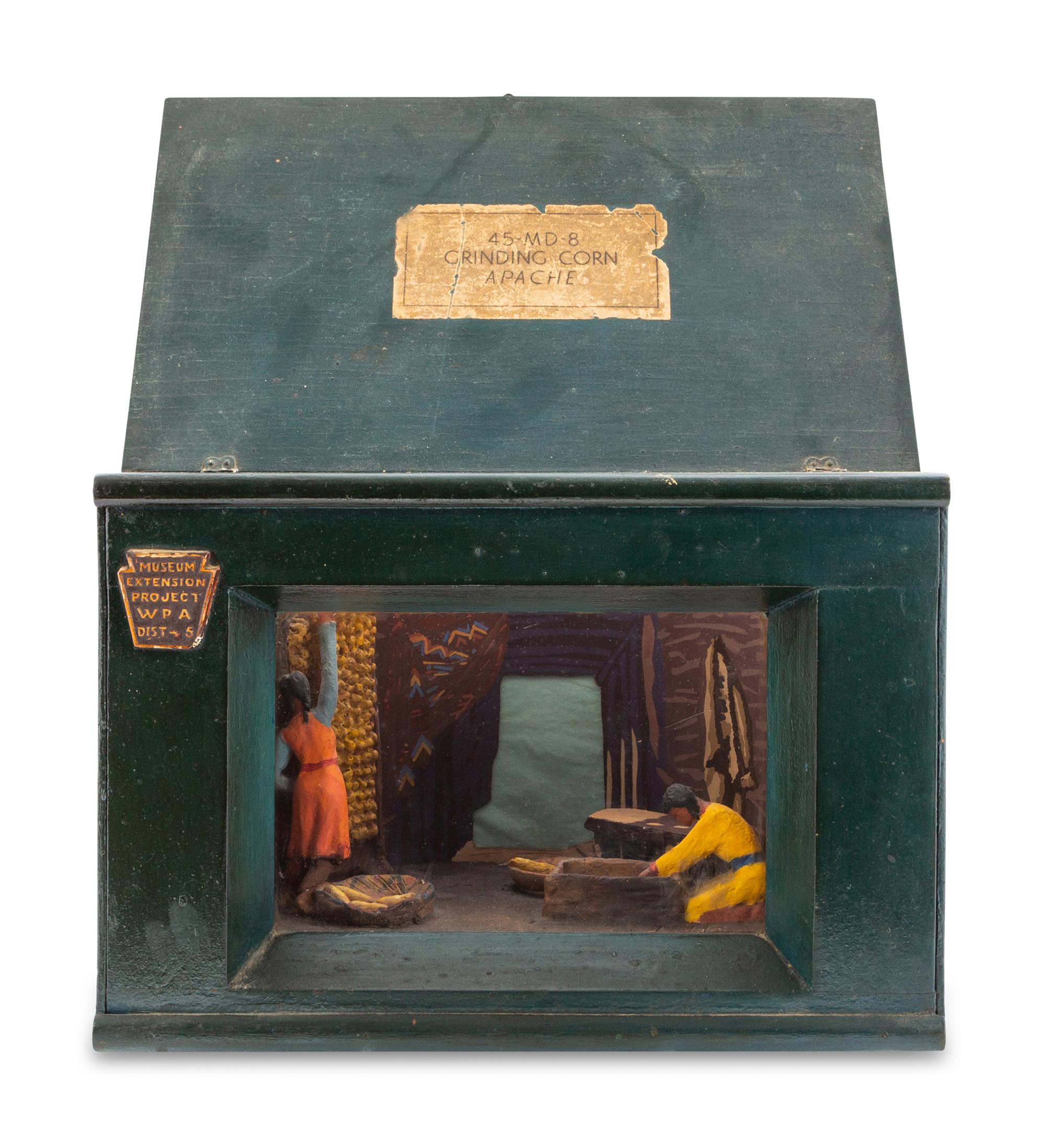 A Group of Three WPA American Indian Dioramas