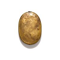 A Neoclassical Gold and Agate Pendant with the Roman Soldier Scaevola