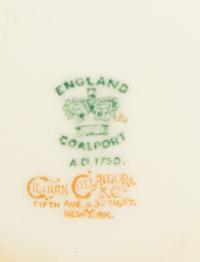 A Coalport Porcelain Dinner Service — 20th Century