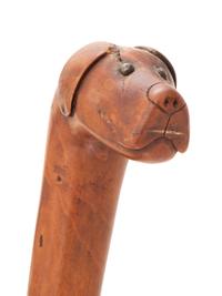 Four Folk Art Carved Canes