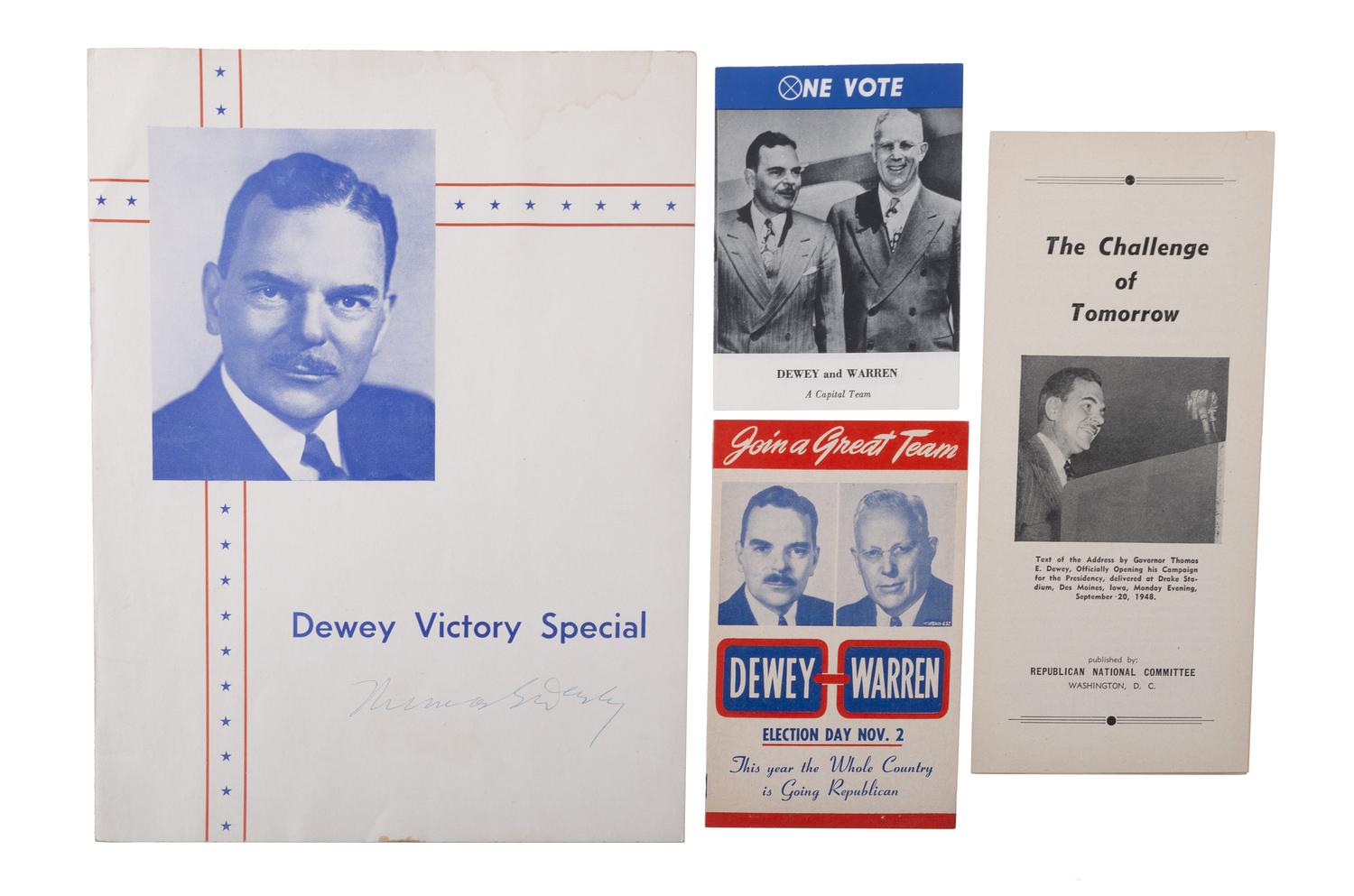 [POLITICS]. A large group of political ephemera from the 1920s-1940s.