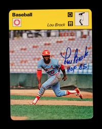 A Group of 20 St. Louis Cardinals Hall of Famers Signed Autograph Items