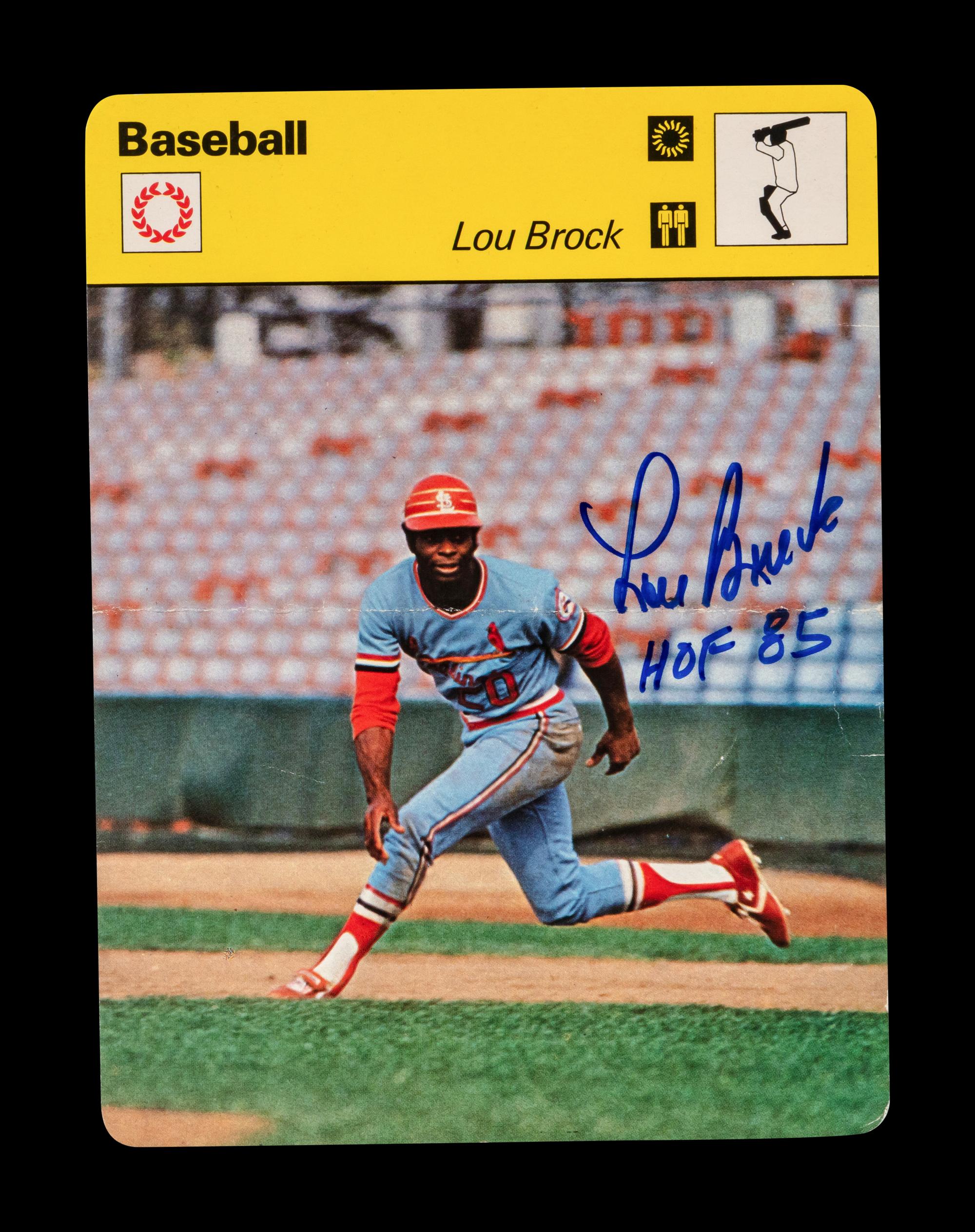 A Group of 20 St. Louis Cardinals Hall of Famers Signed Autograph Items