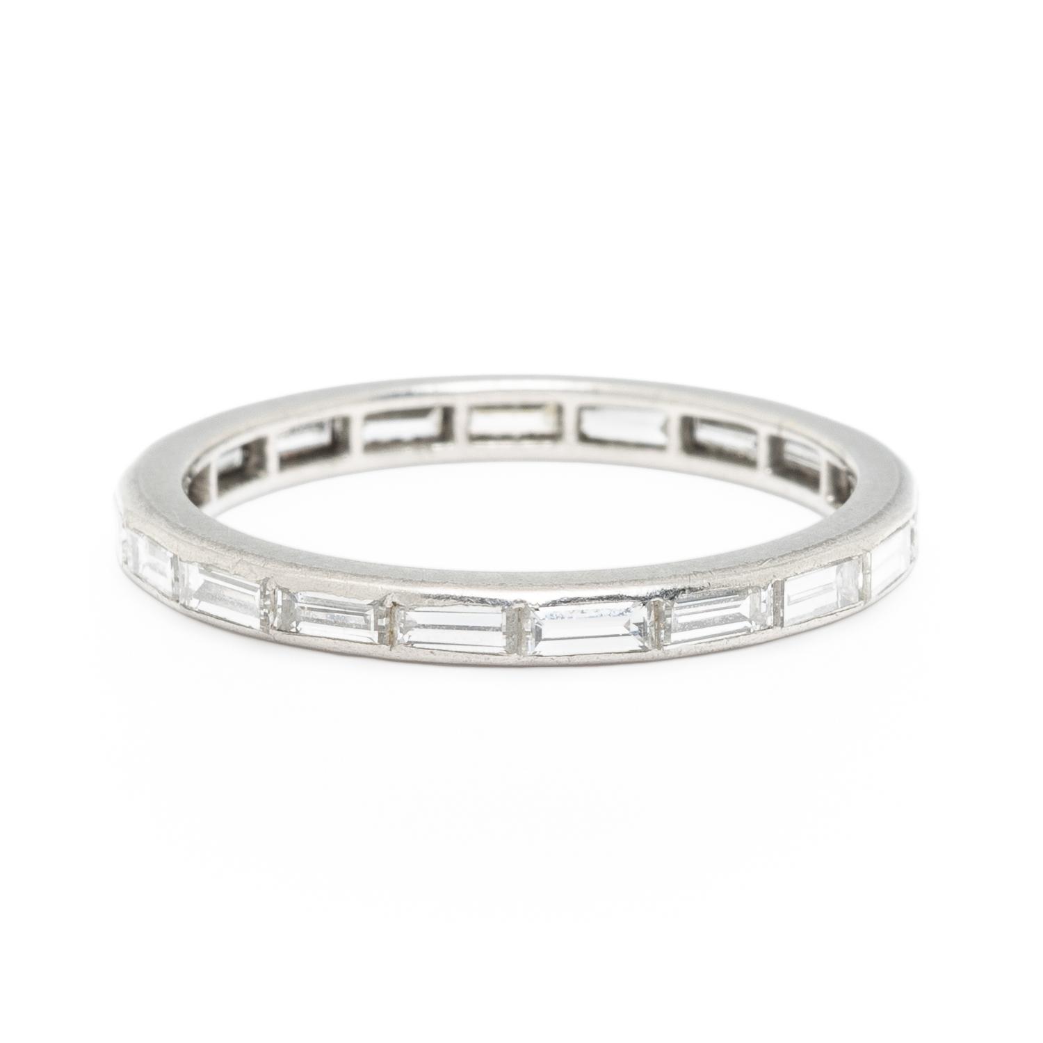 PLATINUM AND DIAMOND ETERNITY BAND