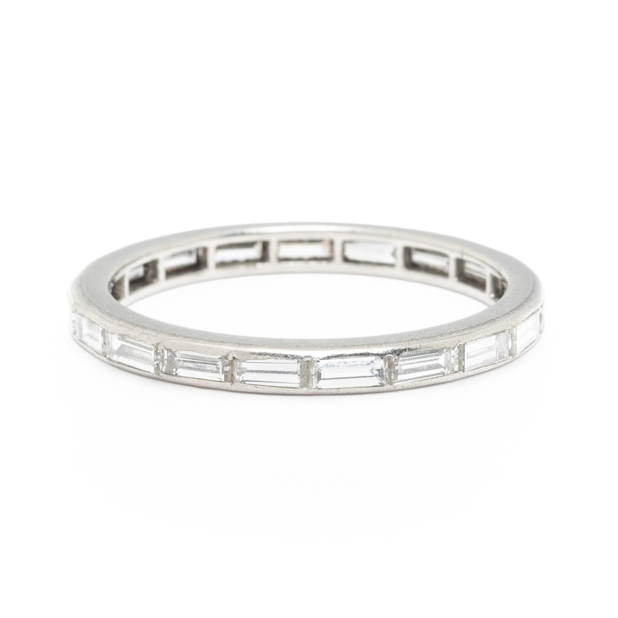 PLATINUM AND DIAMOND ETERNITY BAND