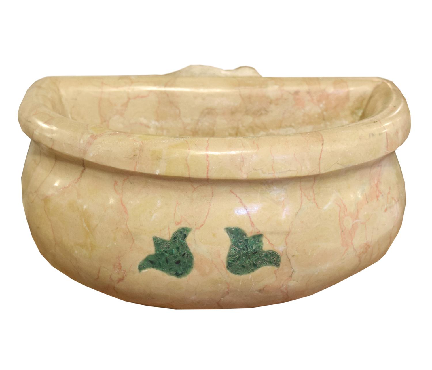 A Marble Font 9" W x 10" D x 5" H — Italian, 19th Century