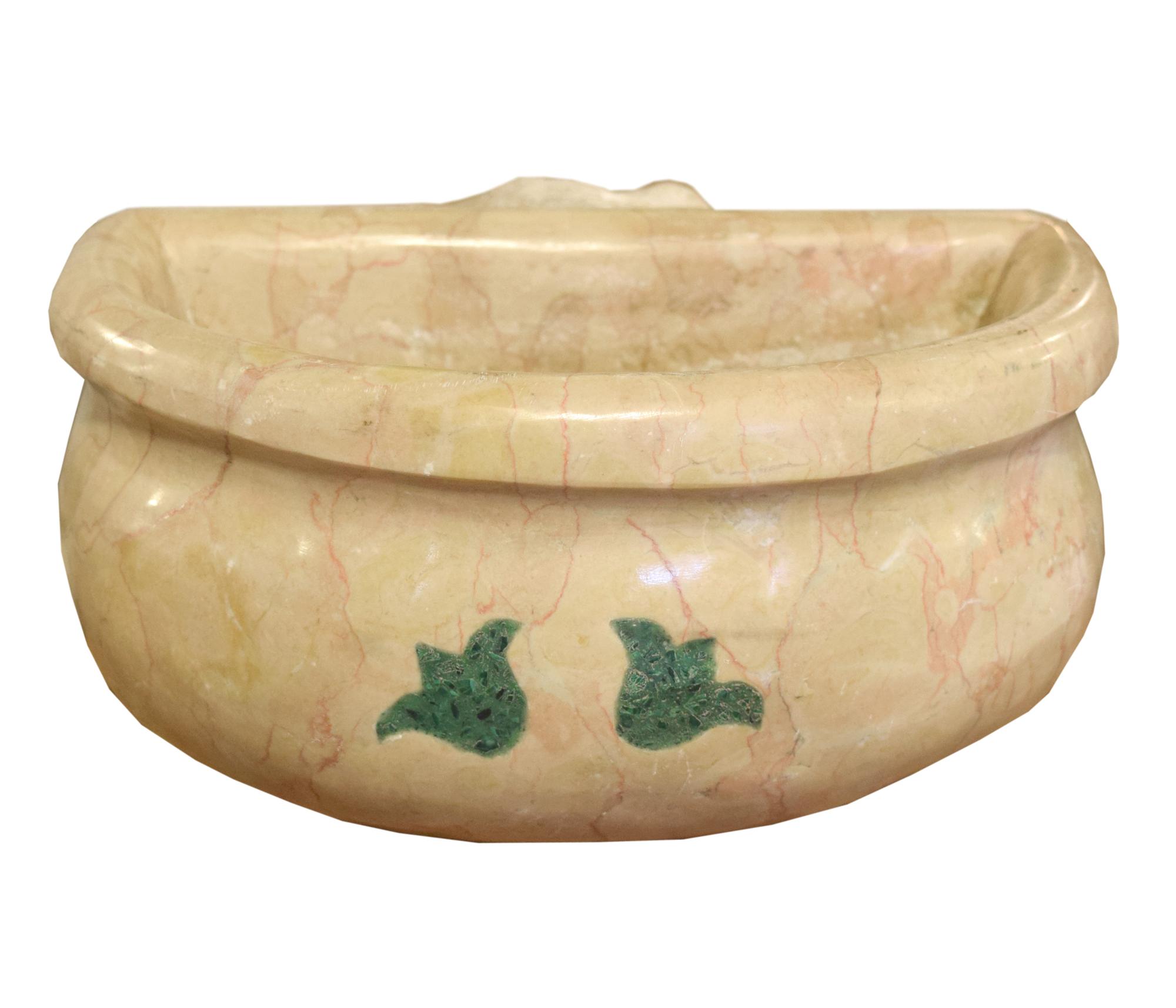 A Marble Font 9" W x 10" D x 5" H — Italian, 19th Century