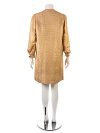Christian Dior Haute Couture Gold Dress, 1966