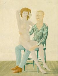 John Wilde, (American, 1919-2006), To Sit on the Artist's Lap, 1965