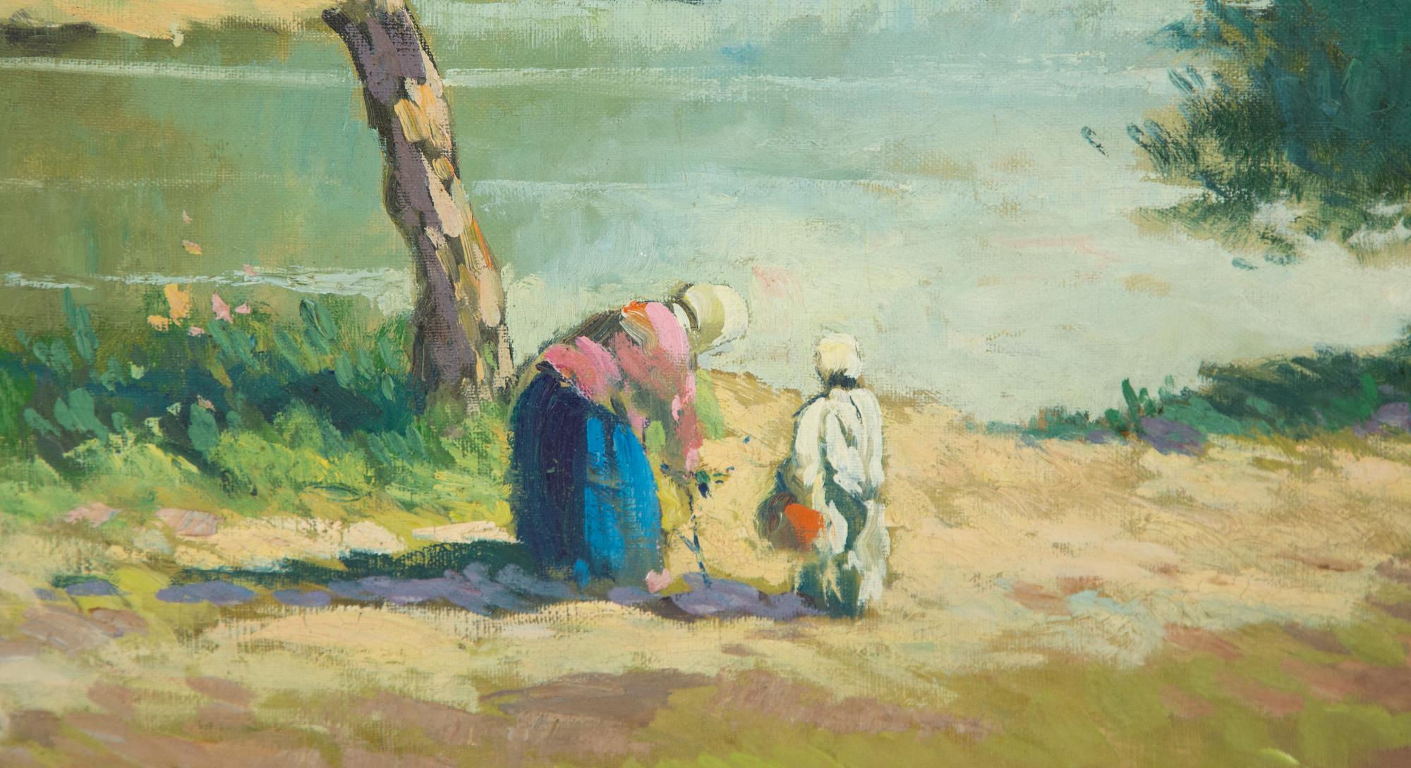 Women Resting near a River