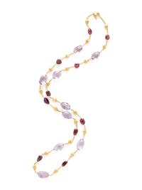 MARCO BICEGO, YELLOW GOLD AND MULTIGEM NECKLACE
