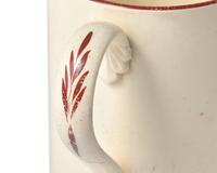 A Creamware Transfer-Decorated 'Courtship and Matrimony' Mug