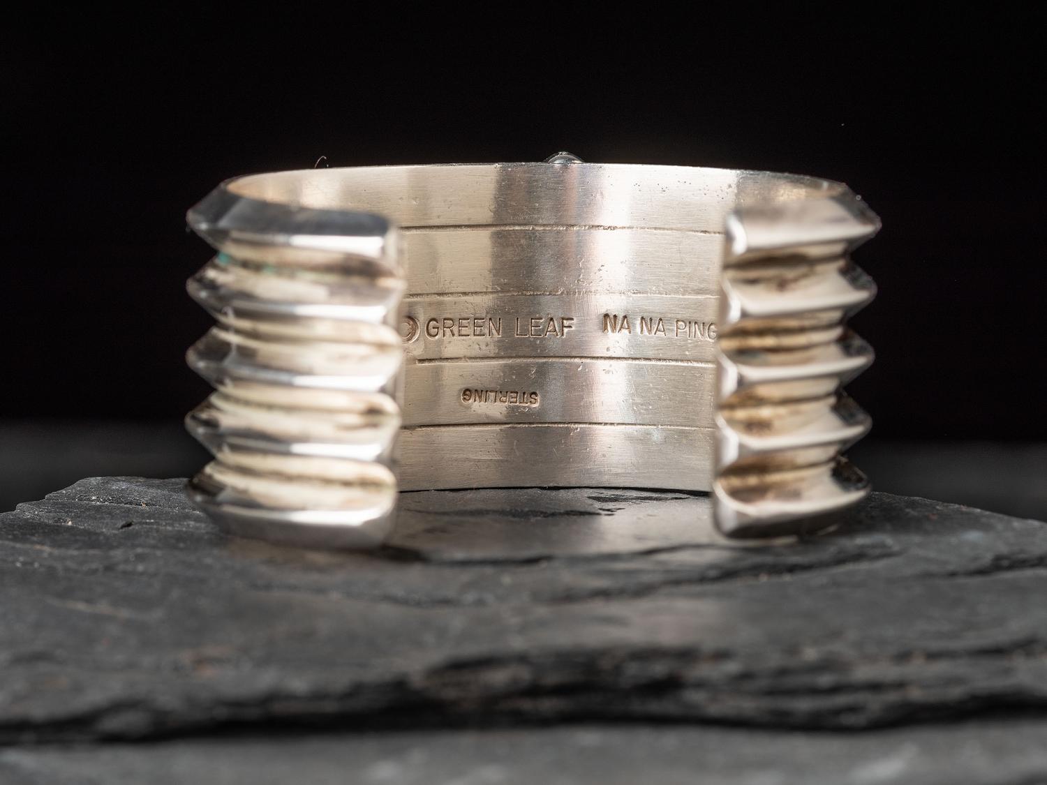 Sterling Silver and Sugilite Cuff Bracelet