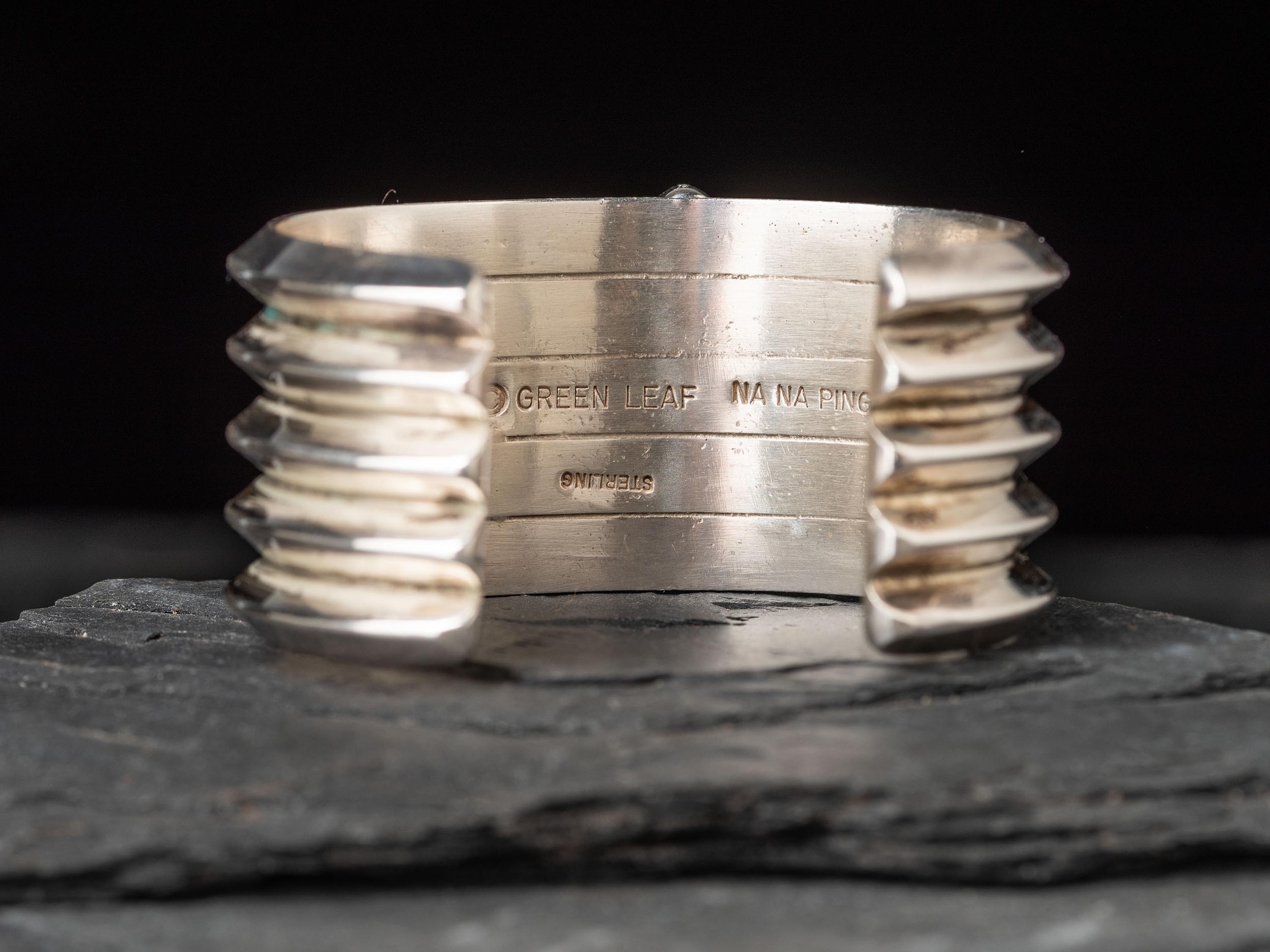 Sterling Silver and Sugilite Cuff Bracelet