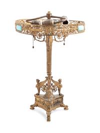 A Neoclassical Gilt Bronze Table Lamp