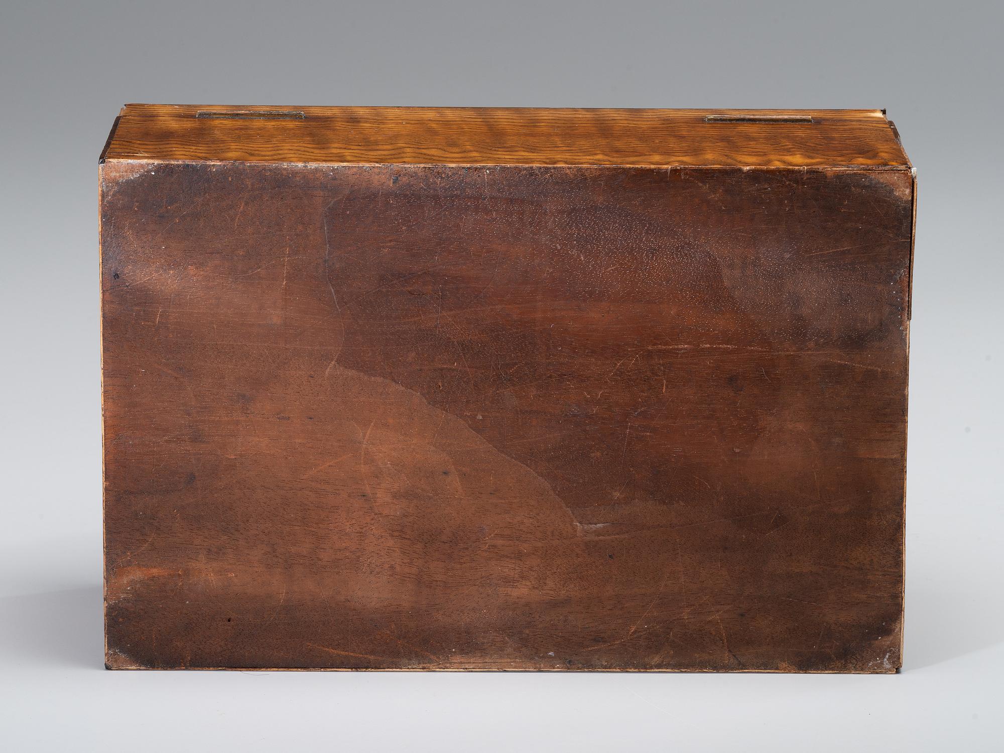 An Ash and Marquetry Sewing Box