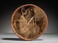 Plateau Painted Drum, with Turtle