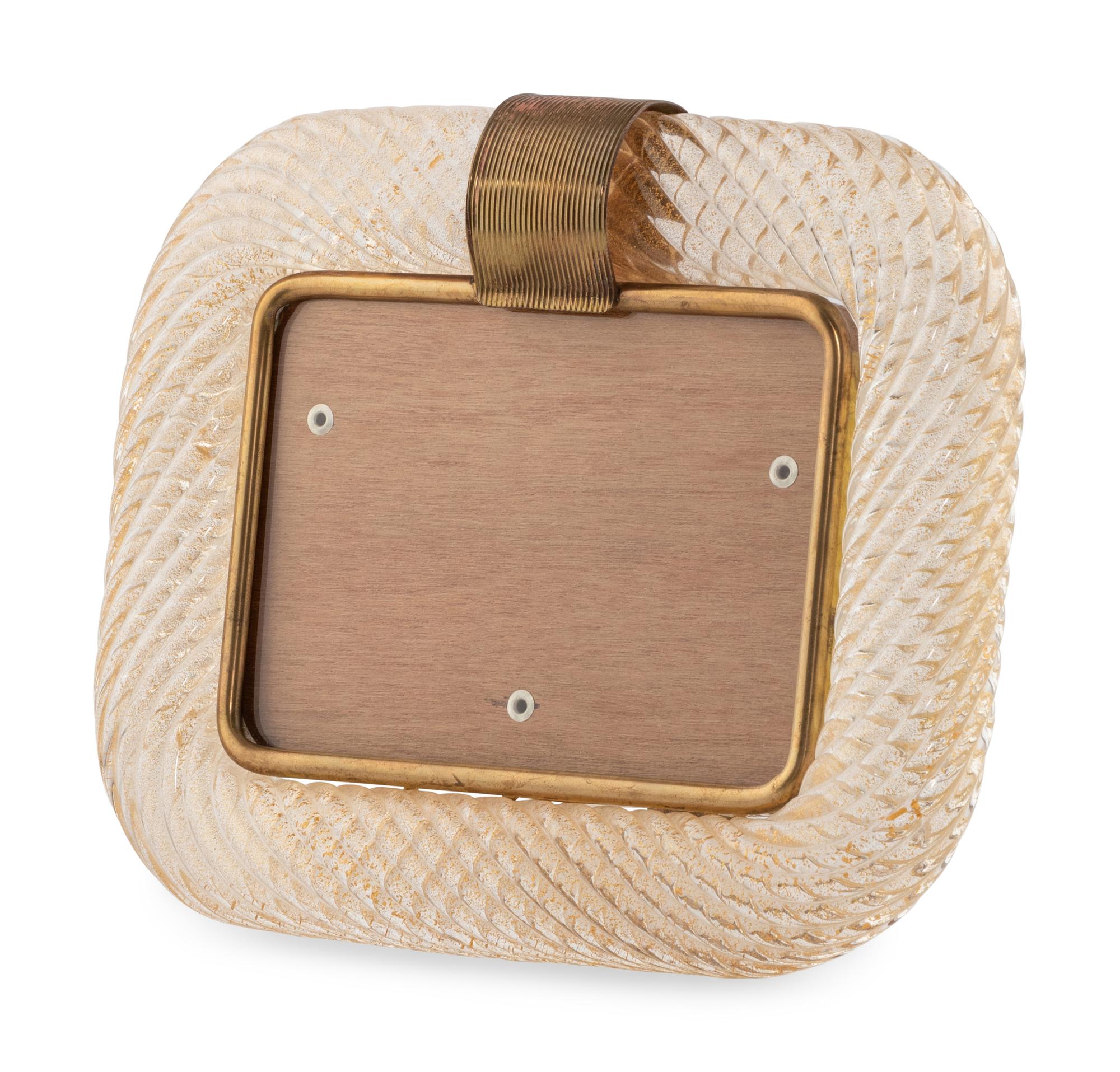 Italian Twist Glass Picture Frame