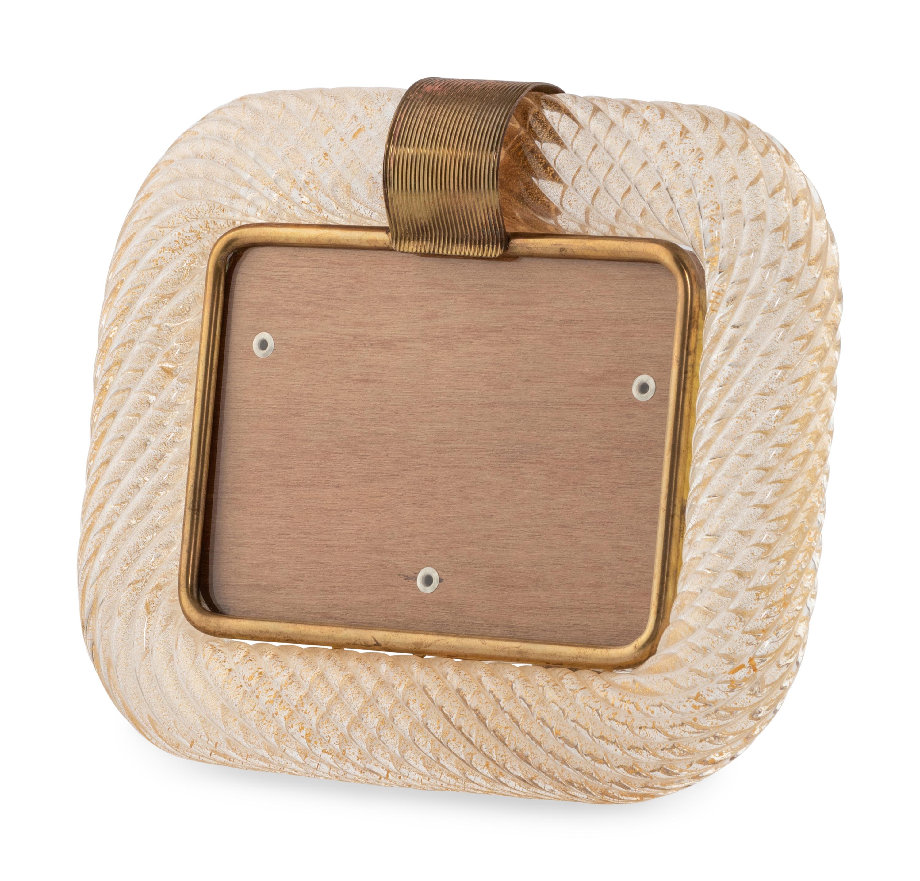 Italian Twist Glass Picture Frame