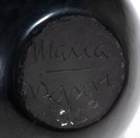 Blackware Pottery Jar, with Light Gunmetal Finish May 1969