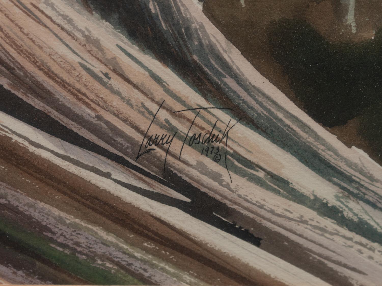 Elk in a Landscape , together with pencil study