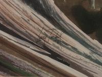 Elk in a Landscape , together with pencil study
