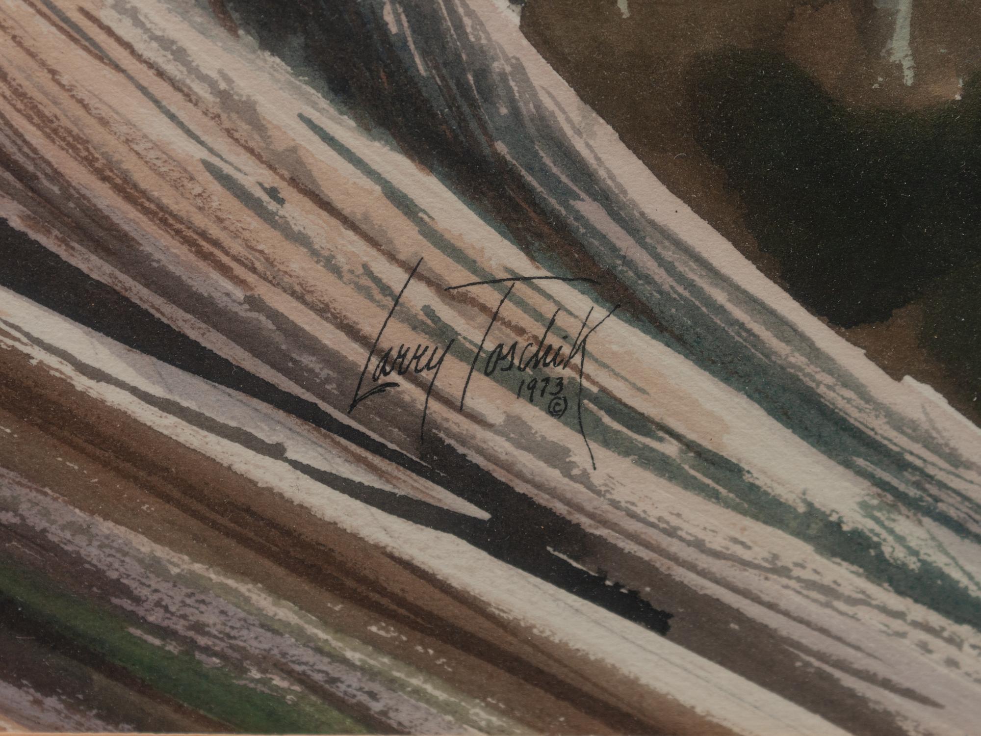 Elk in a Landscape , together with pencil study