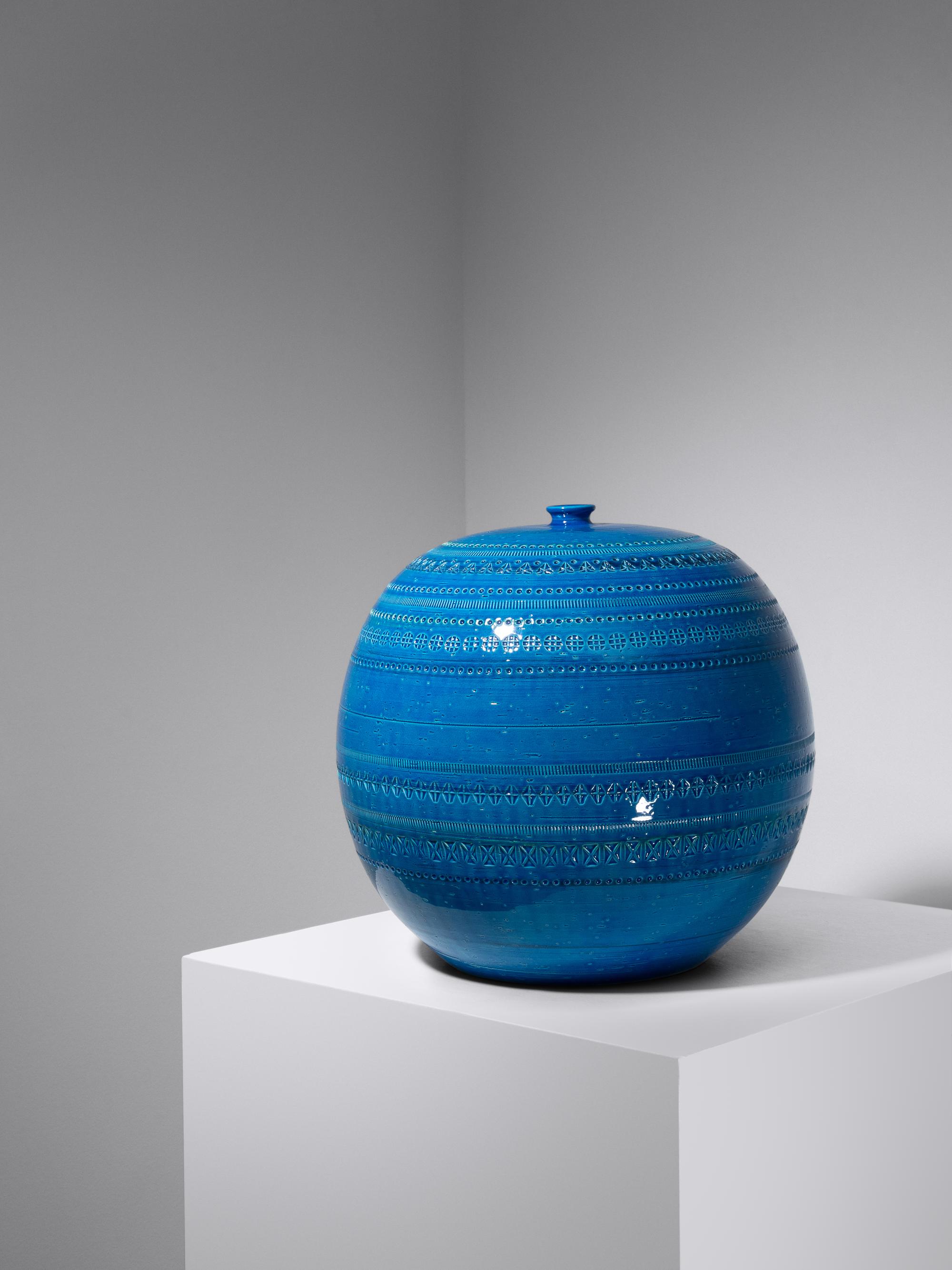 Large Rimini Blu Vase Bittosi, Italy