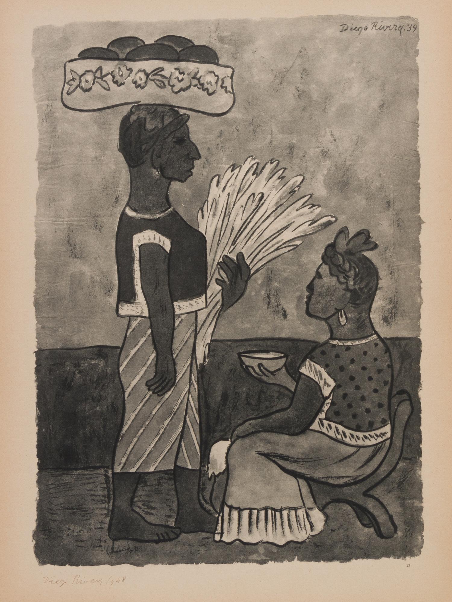 After Diego Rivera, (Mexican, 1886-1957), Acuarelas, 1935-1945 (portfolio of 19 of 25 lithographs with original jacket)