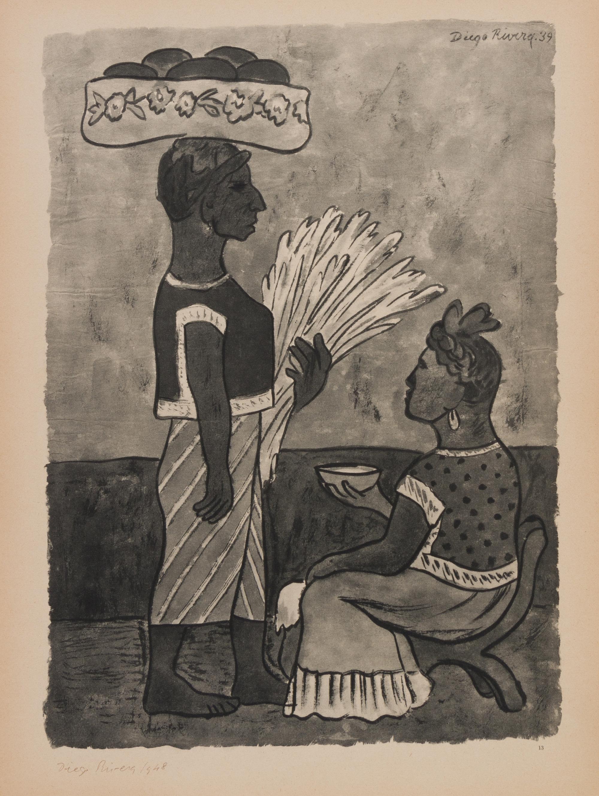 After Diego Rivera, (Mexican, 1886-1957), Acuarelas, 1935-1945 (portfolio of 19 of 25 lithographs with original jacket)