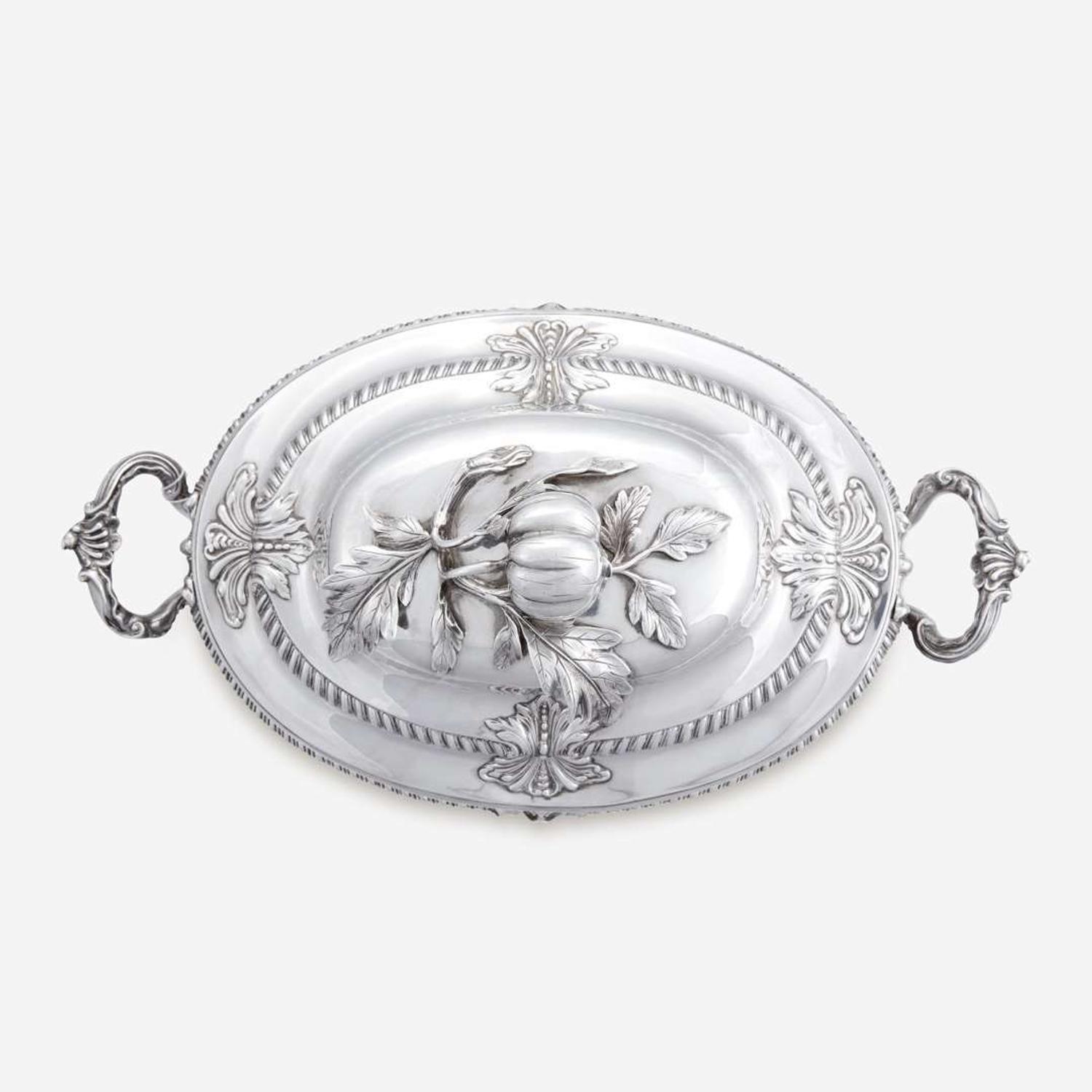 A George II Sterling Silver Soup Tureen and Cover Edward Wakelin, London, 1759