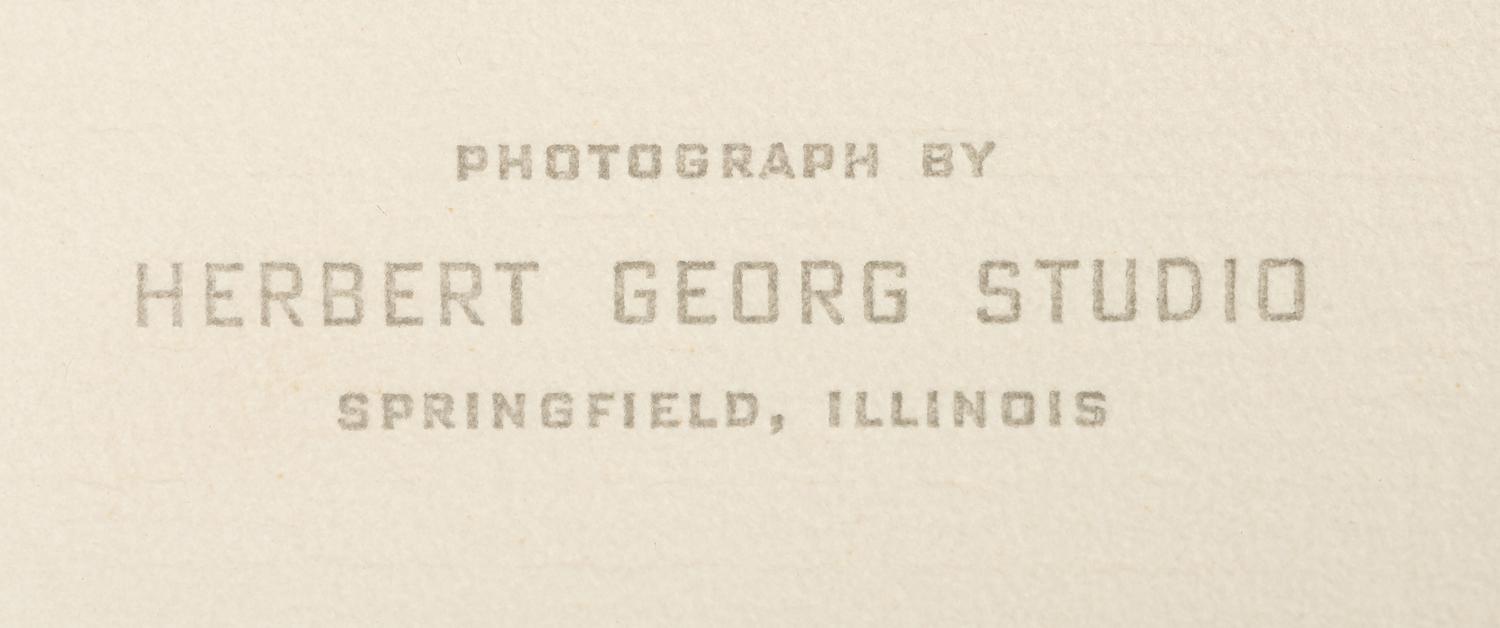 [LINCOLN, Abraham (1809-1865)]. [HESLER, Alexander (1823-1895), photographer]. 2 photographs of Lincoln printed by King V. Hostick - Herbert George Studio. 1956.