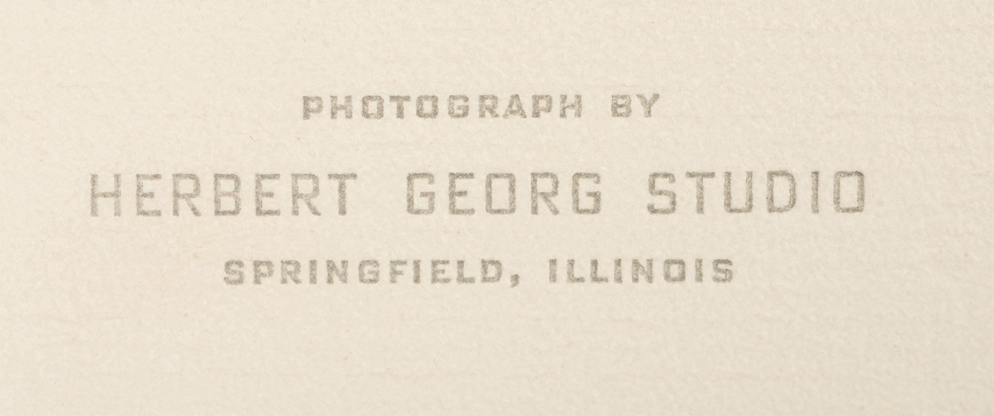 [LINCOLN, Abraham (1809-1865)]. [HESLER, Alexander (1823-1895), photographer]. 2 photographs of Lincoln printed by King V. Hostick - Herbert George Studio. 1956.