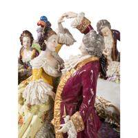 A Continental Porcelain Figural Group