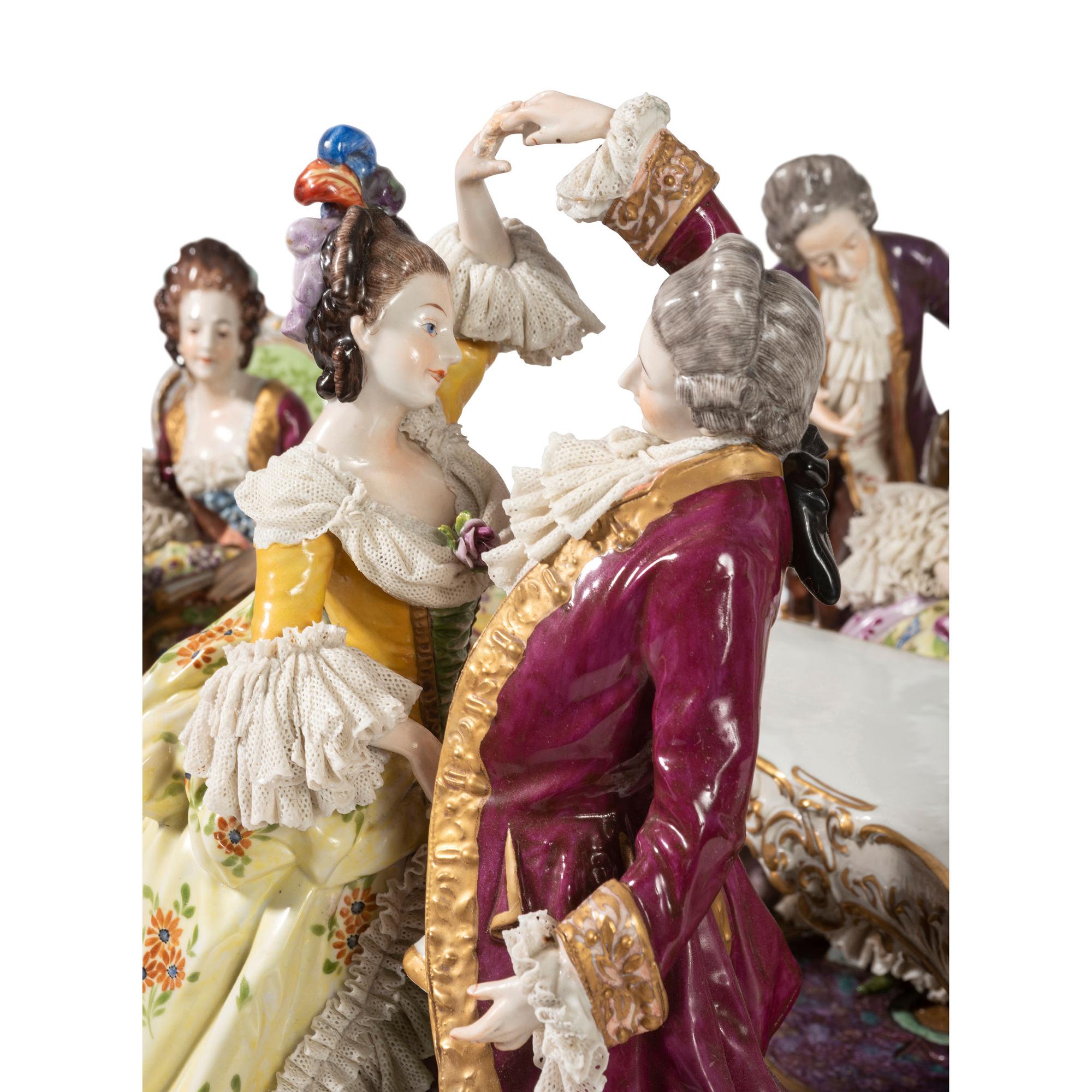 A Continental Porcelain Figural Group