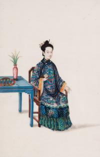 A Set of 12 Chinese Export Pith Paintings, Late 19th/Early 20th Century 清晚期 通草畫人物圖鏡框12幅