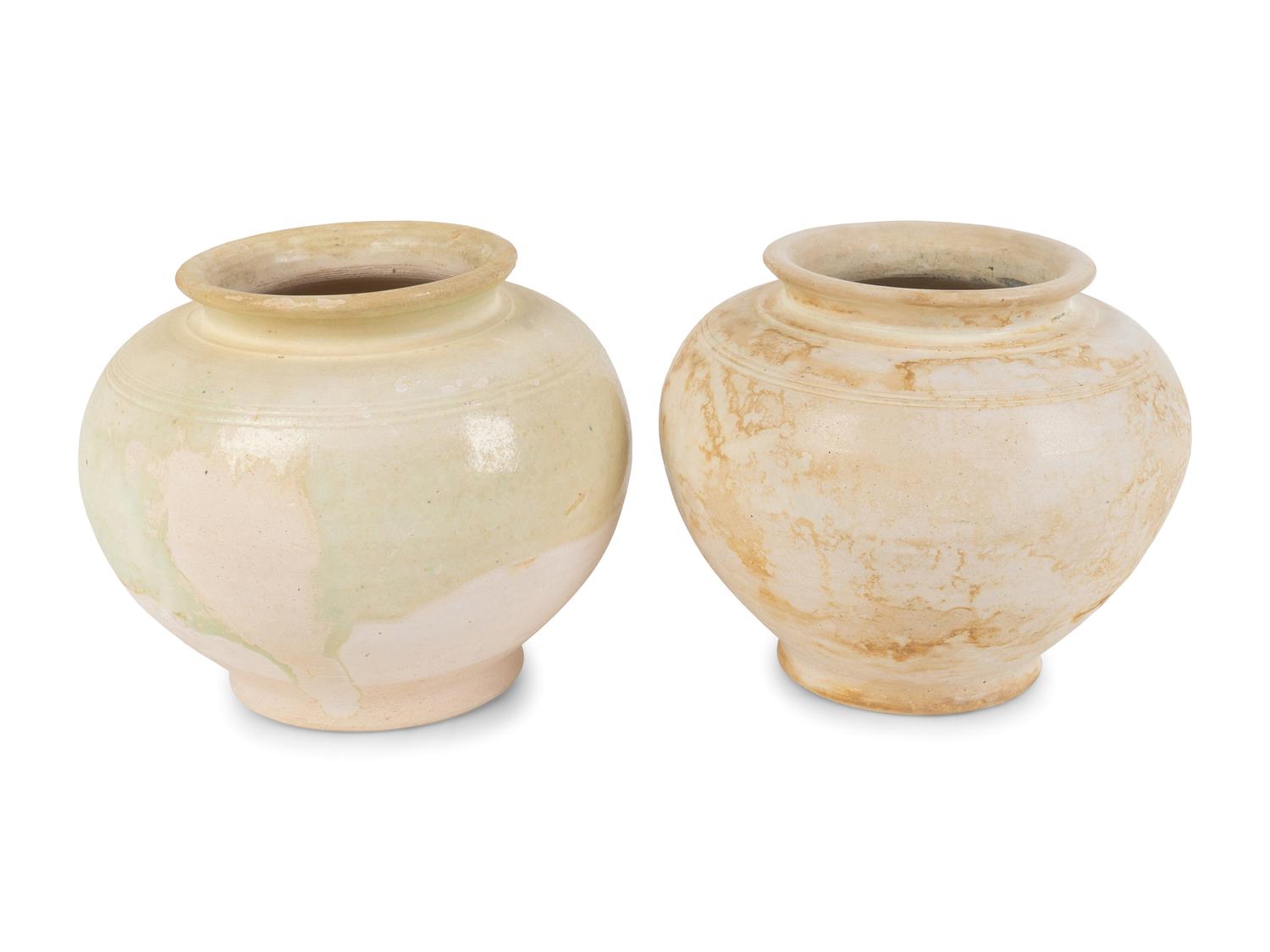 Two Chinese Tang/Song Ceramic Jars — 8TH/12TH CENTURY