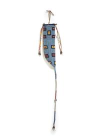 Sioux Beaded Buffalo Hide Knife Sheath