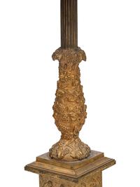 A Regency Style Gilt Bronze Lamp