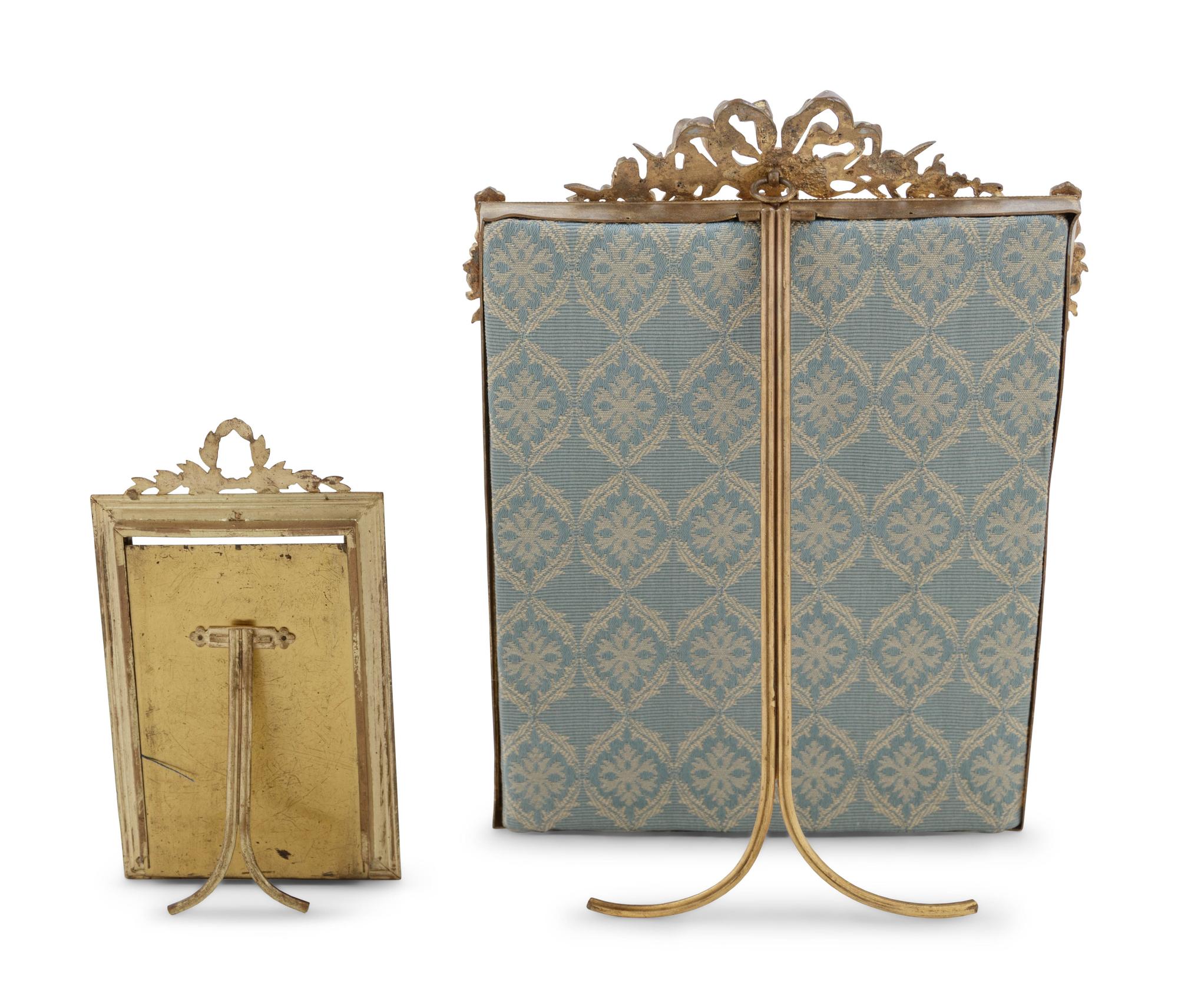 Two French Gilt Bronze Frames