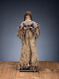 Cheyenne Beaded Hide Dress, with Brewer Made Doll
