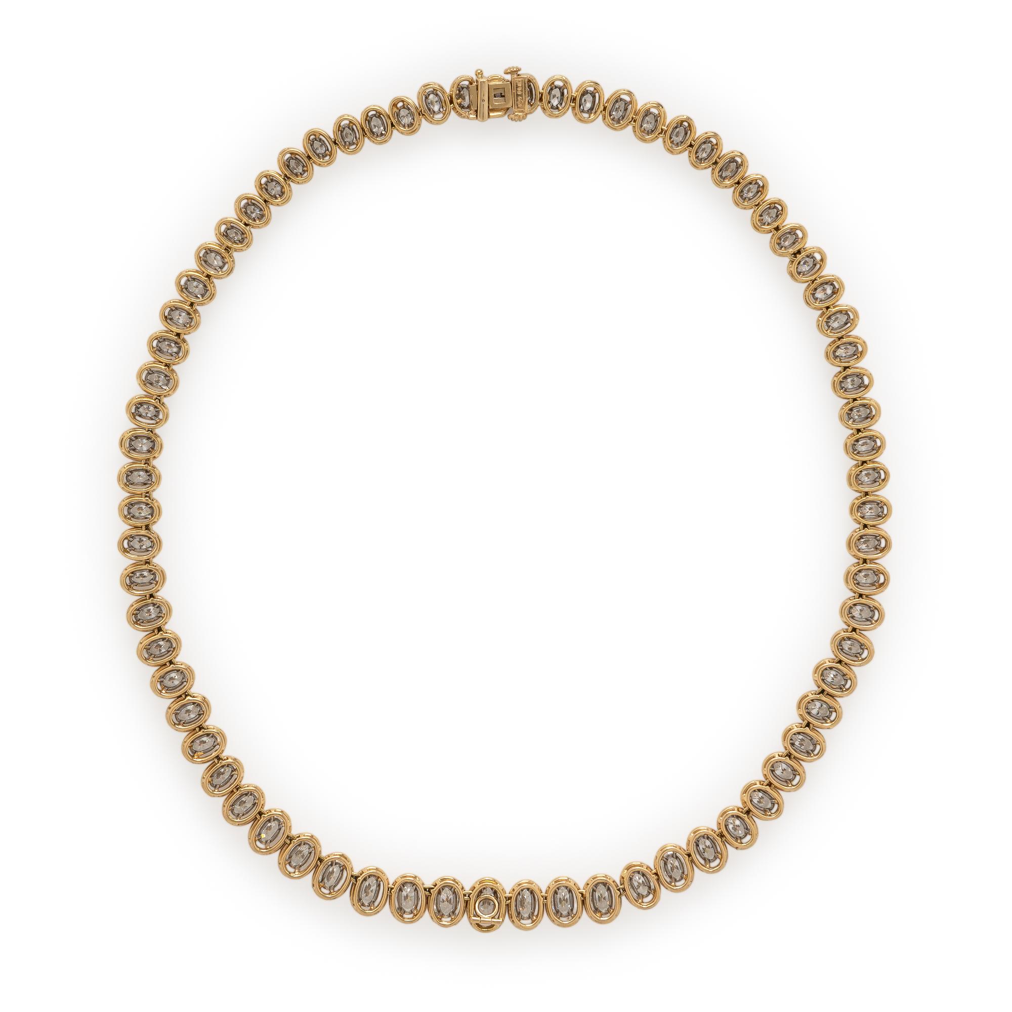 Oscar Heyman, Diamond and Yellow Gold Necklace