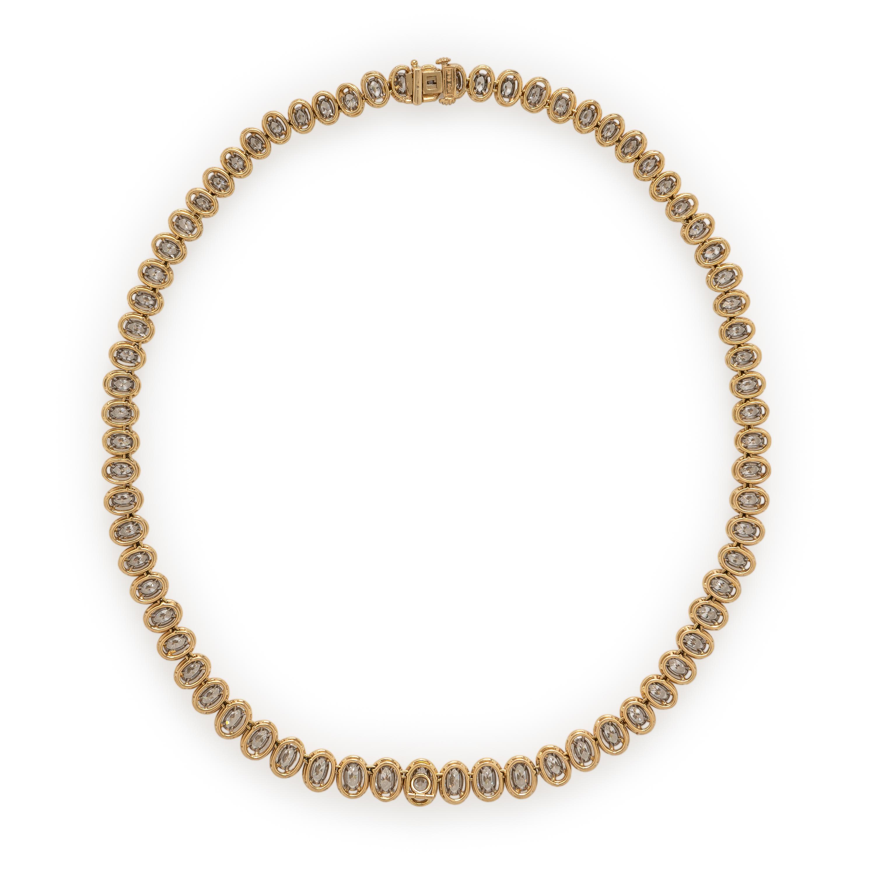 Oscar Heyman, Diamond and Yellow Gold Necklace
